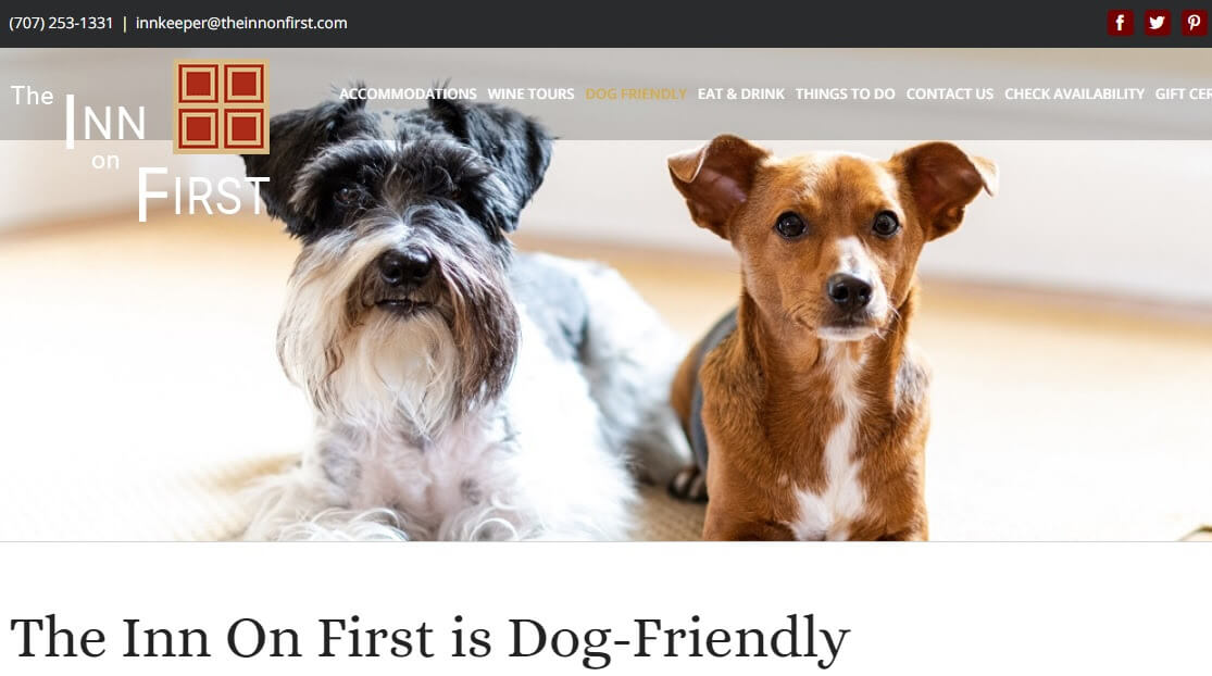 The Inn On First is Dog-Friendly